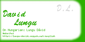 david lungu business card